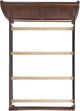 Elements International Phillipe 3-Piece Cherry Queen Bedroom Set-3