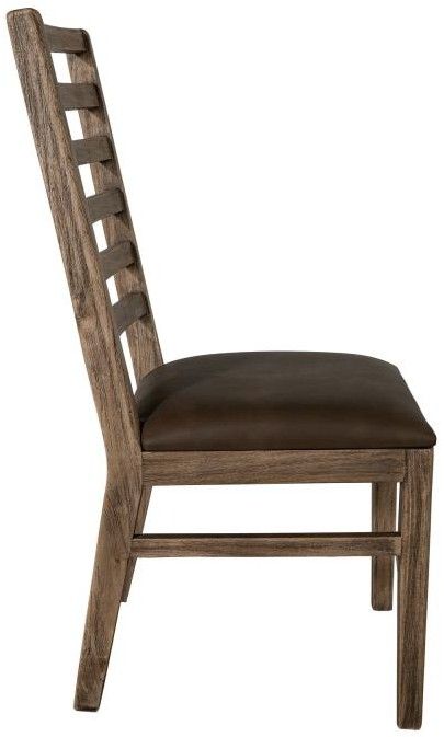 International Furniture Direct Balam Dark Brown/Stained Brown Side Chair-3