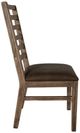 International Furniture Direct Balam Dark Brown/Stained Brown Side Chair-3