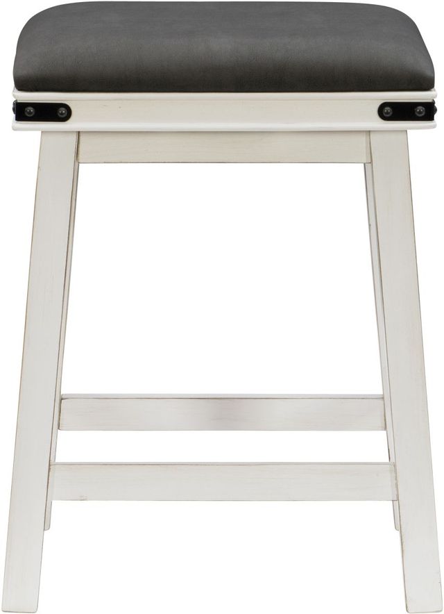 Powell® Milligan Gray/White Counter Stool-2