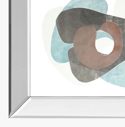 Classy Art Homage to Eames V by Rob Delamater Mirrored Frame Wall Art-1