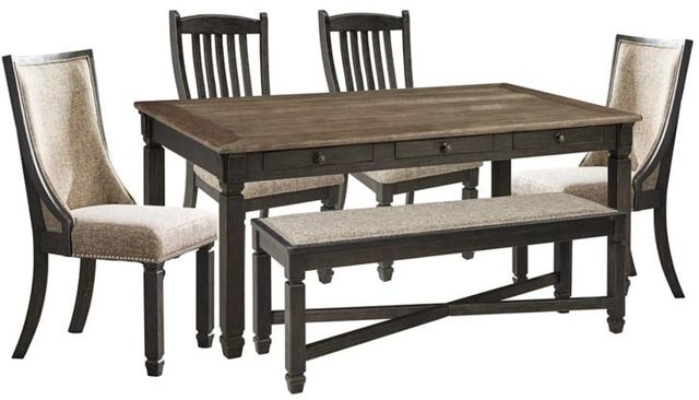 Signature Design by Ashley® Tyler Creek 6-Piece Black/Gray Dining Set-0