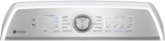 GE Profile™ 5.8 Cu. Ft. White Impeller Top Load Washer-3