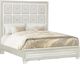 Pulaski™ Camila White California King Upholstered Panel Bed-0