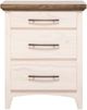 Mako Wood Furniture Sophia Beige/Brown Nightstand-0
