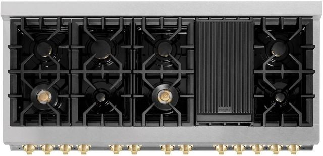 ZLINE Autograph Edition 60" Satin Stainless Steel Pro Style Dual Fuel Range-3