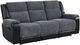 Global Furniture USA U5914 3-Piece Black/Gray Manual Reclining Living Room Seating Set-2