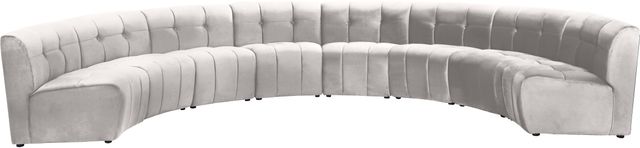 Meridian Furniture Limitless 8-Piece Cream Velvet Modular Sectional-0