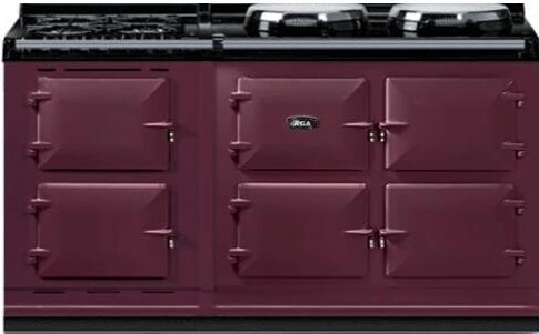 AGA™ eR7 160 Classic Cast Iron 63" Aubergine Pro Style Dual Fuel Range-0