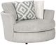 Furniture of America® Hermiston Gray Swivel Accent Chair-0