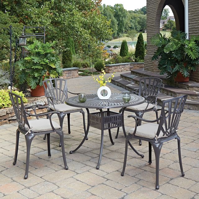 homestyles® Grenada 5-Piece Taupe Outdoor Dining Set-1