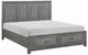Homelegance® Garretson Gray Eastern King Platform Storage Bed-1