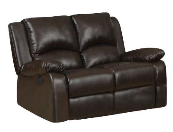Coaster® Boston Dual-grain Brown Double Reclining Loveseat-0