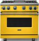 Viking® 7 Series 36" Daffodil Pro Style Liquid Propane Gas Range with Griddle-3