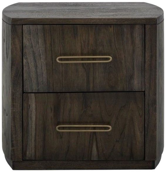 International Furniture Direct Balam Black Nightstand-3