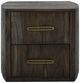 International Furniture Direct Balam Black Nightstand-3
