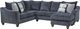 Affordable Furniture 7750 2-Piece Captivate Lapis U-Shape Sectional-0