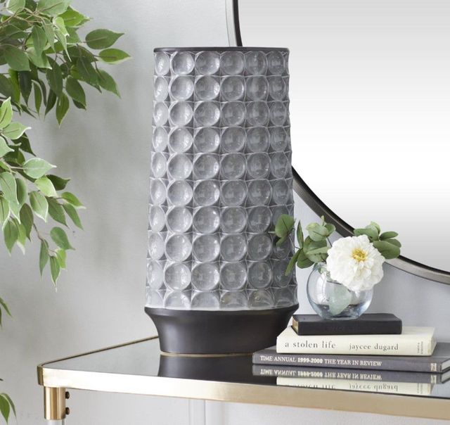 Deco Marche Silver 9" Ceramic Decorative Vase-3