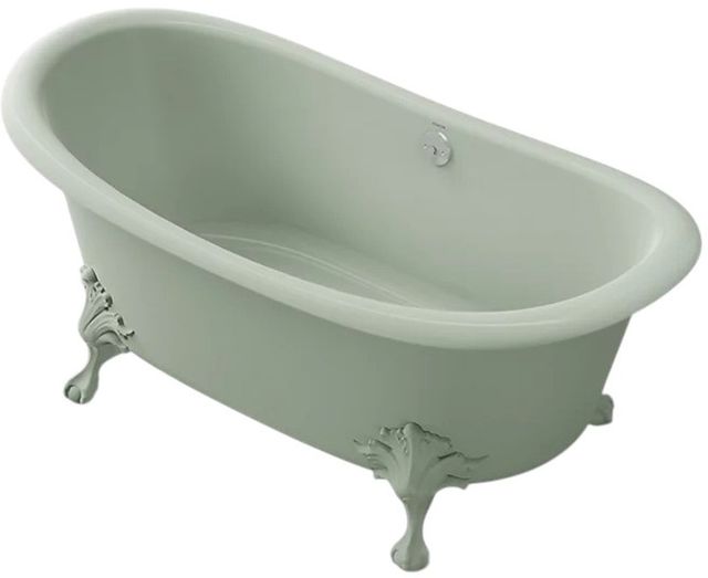 KOHLER® Artifacts™ Aspen Exterior with Aspen Interior 66.125" x 32.5" Freestanding Bath-0