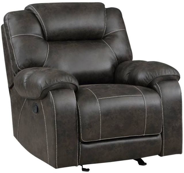 Homelegance® Gainesville Chocolate Glider Manual Reclining Chair-0
