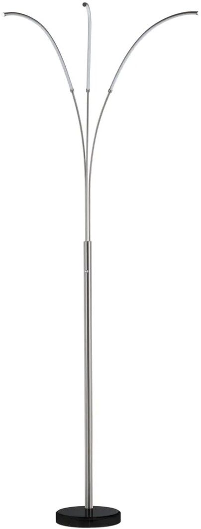 Crestview Collection Rougue Silver Floor Lamp-1