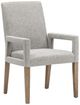 Magnussen Home® Lindon Sauve Pebble Upholstered Dining Arm Chair-0