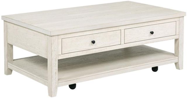Coaster® Payne Distressed White Lift Top Coffee Table-0