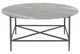 Fairfield® Sundries Axel Brown/Gray Cocktail Table with Hammered Base-2