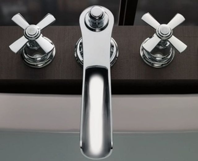 Brizo Rook® Polished Chrome Roman Tub Faucet Kit-3