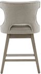 Olliix by Madison Park Light Grey Emmett Swivel Counter Stool-4