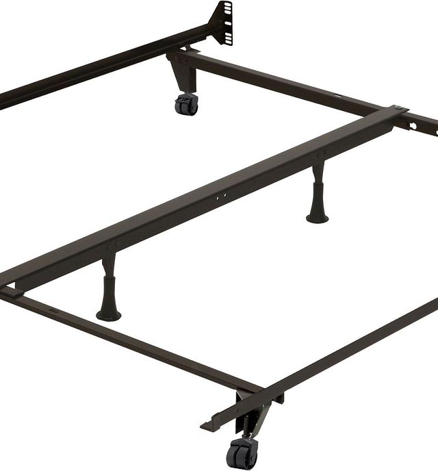 Beaudoin Heavy Duty Metal Bed Frame with Casters for Queen-King Bed-1