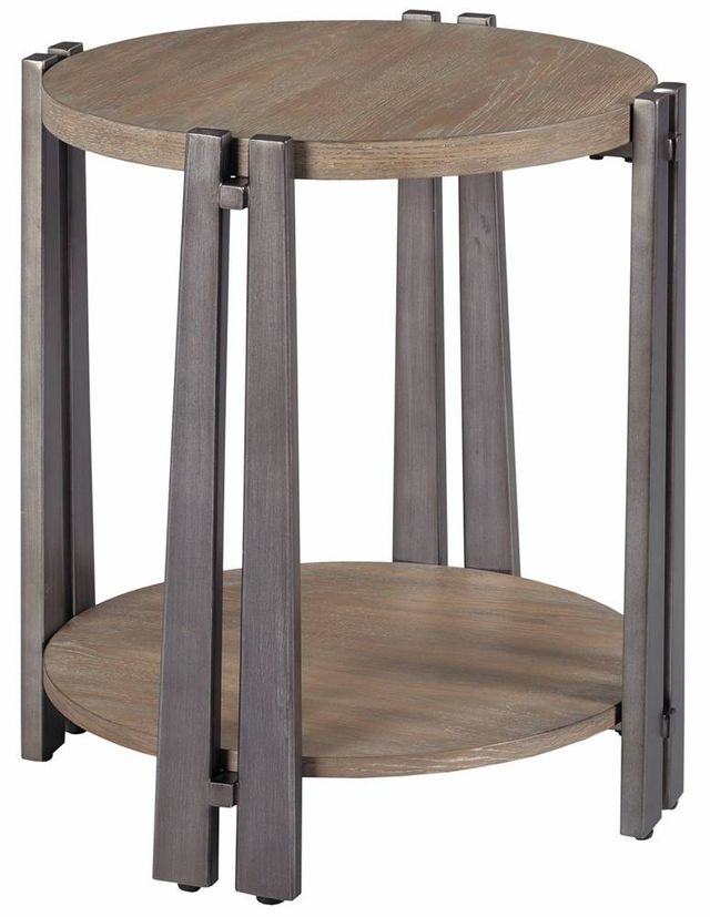 England Furniture Pasadena White Oak Round End Table-0