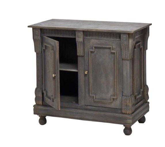 Jaipur Furniture Tobias Gray Cabinet-1