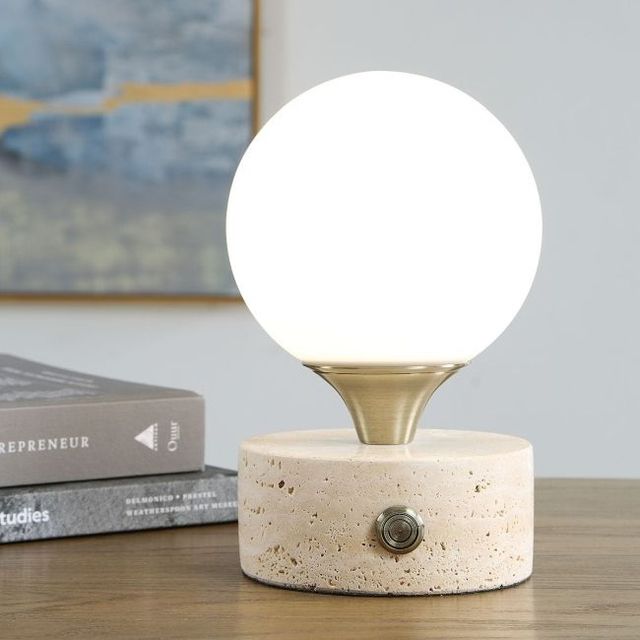 Uttermost® Abril Beige Accent Lamp-2
