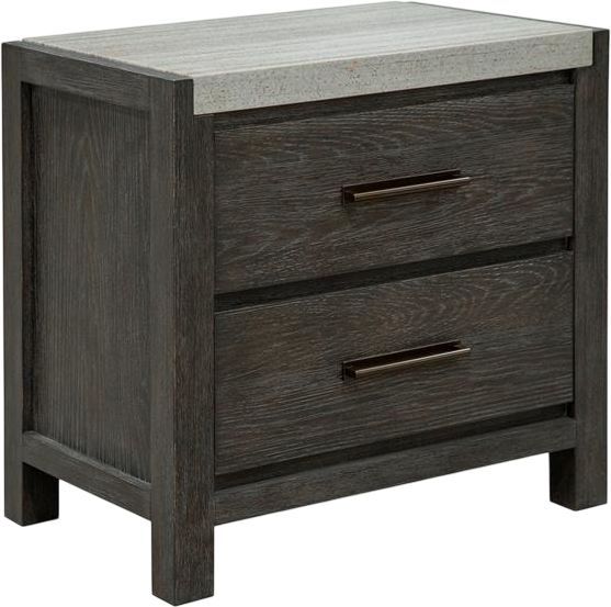 Magnussen Home® Plum Creek Ravenwood Black Drawer Nightstand-0