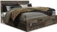 Benchcraft® Derekson 5-Piece Multi Gray King Storage Panel Bed Set-1