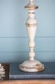A & B Home Cassia Weathered White Candlestick Holder-5