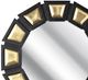 A & B Home Ludden Black/Gold Mirror -1