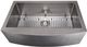 ZLINE Vail 33" Stainless Steel Farmhouse Apron Mount Single Bowl Kitchen Sink with Bottom Grid-2