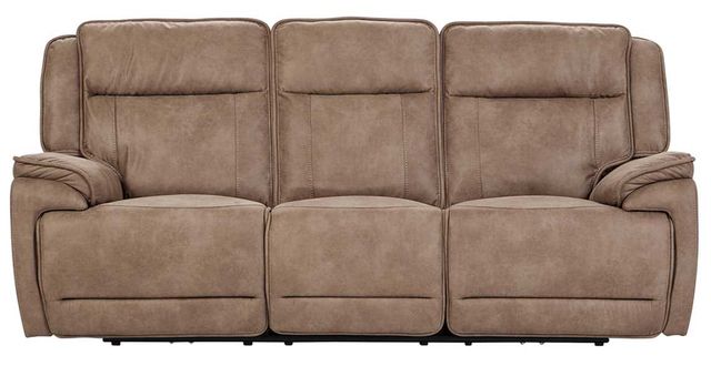 Hughes Furniture® 225012 Derby Fawn Manual Reclining Sofa-0