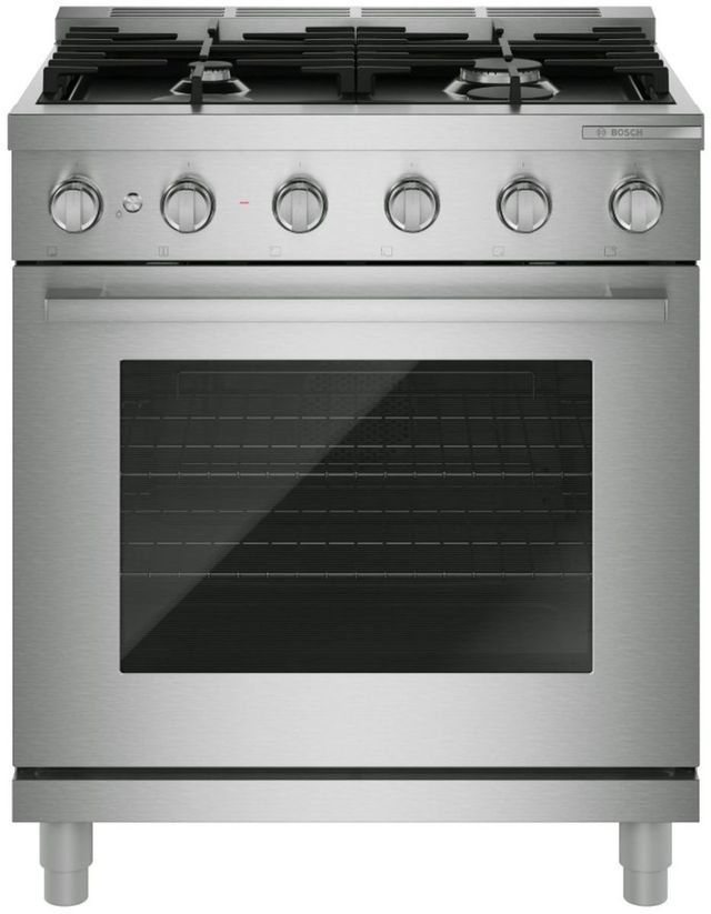 Bosch® 500 Series 30” Stainless Steel Pro Style Gas Range-0
