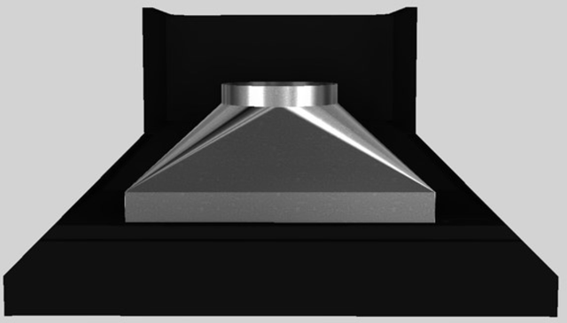 Vent-A-Hood® 54" Black Euro-Style Wall Mounted Range Hood-4