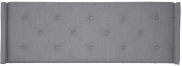 Bernards Lyla Gray Upholstered Queen Panel Bed-2
