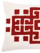 A & B Home Red/White 20" Throw Pillow-1