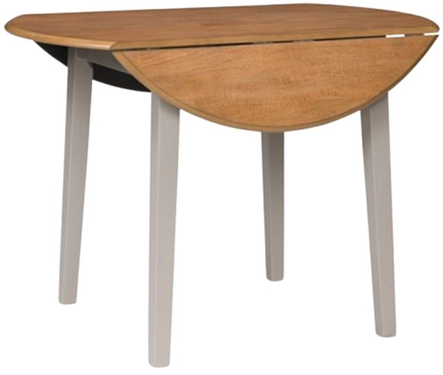 Signature Design by Ashley® Gesthaven Gray/Natural Round Drop Leaf Table-3