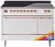 Ilve® Nostalgie II Series 48" Custom RAL Color Pro Style Induction Range with Cooper Trim-0
