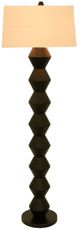 Sagebrook Home Black Stacked Totem Lamp-4