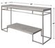 Uttermost® Clea Light Gray Wash Console Table with Brushed Nickel Base-2