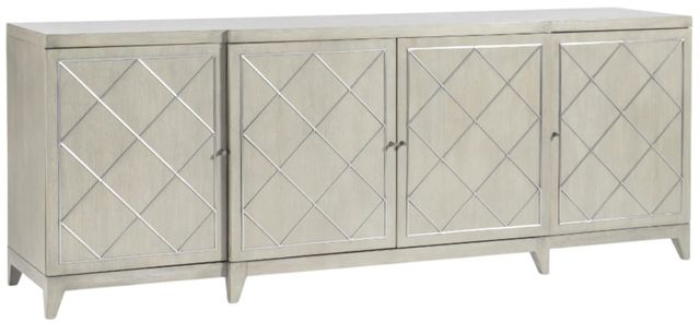 Bernhardt Cornelia Glazed Stainless Steel/Nebbia Entertainment Credenza-0