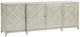 Bernhardt Cornelia Glazed Stainless Steel/Nebbia Entertainment Credenza-0